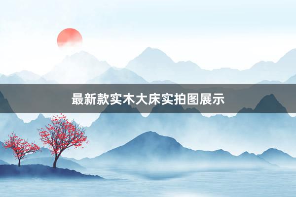 最新款实木大床实拍图展示